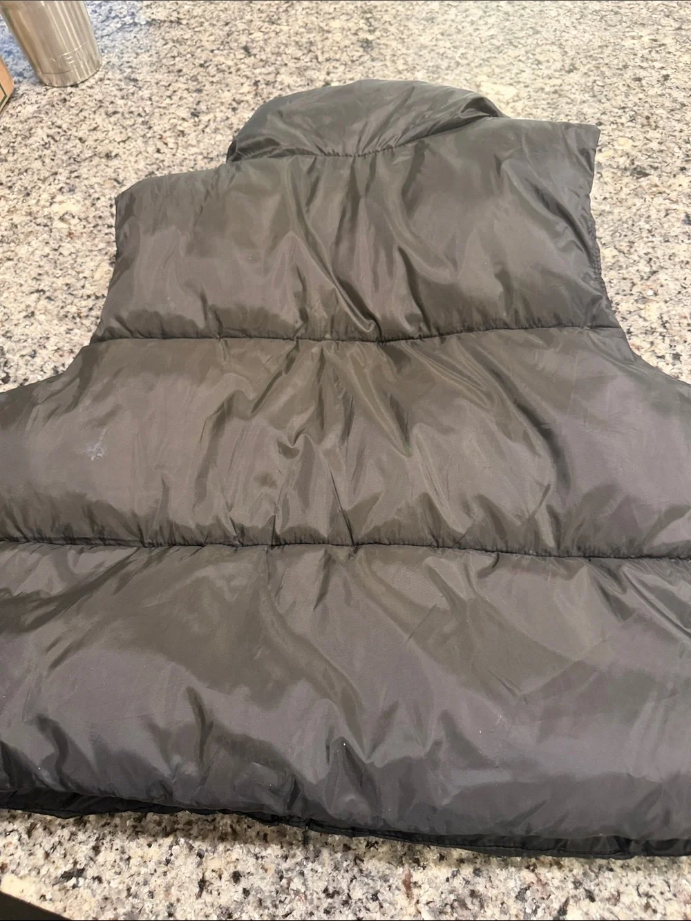 art class Black Puffer Vest for Kids